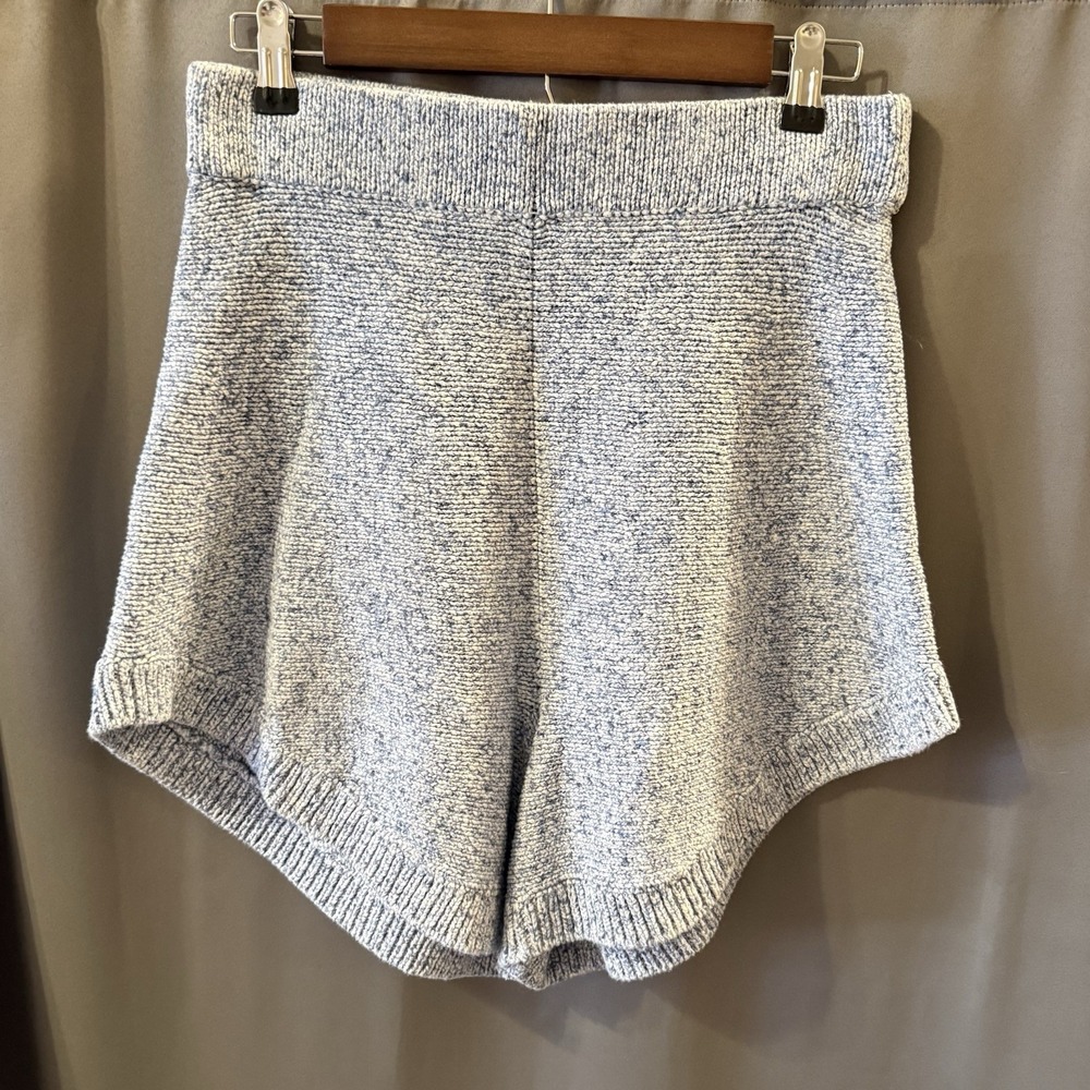 Free People Heather Gray Knit Lounge Shorts